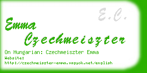 emma czechmeiszter business card